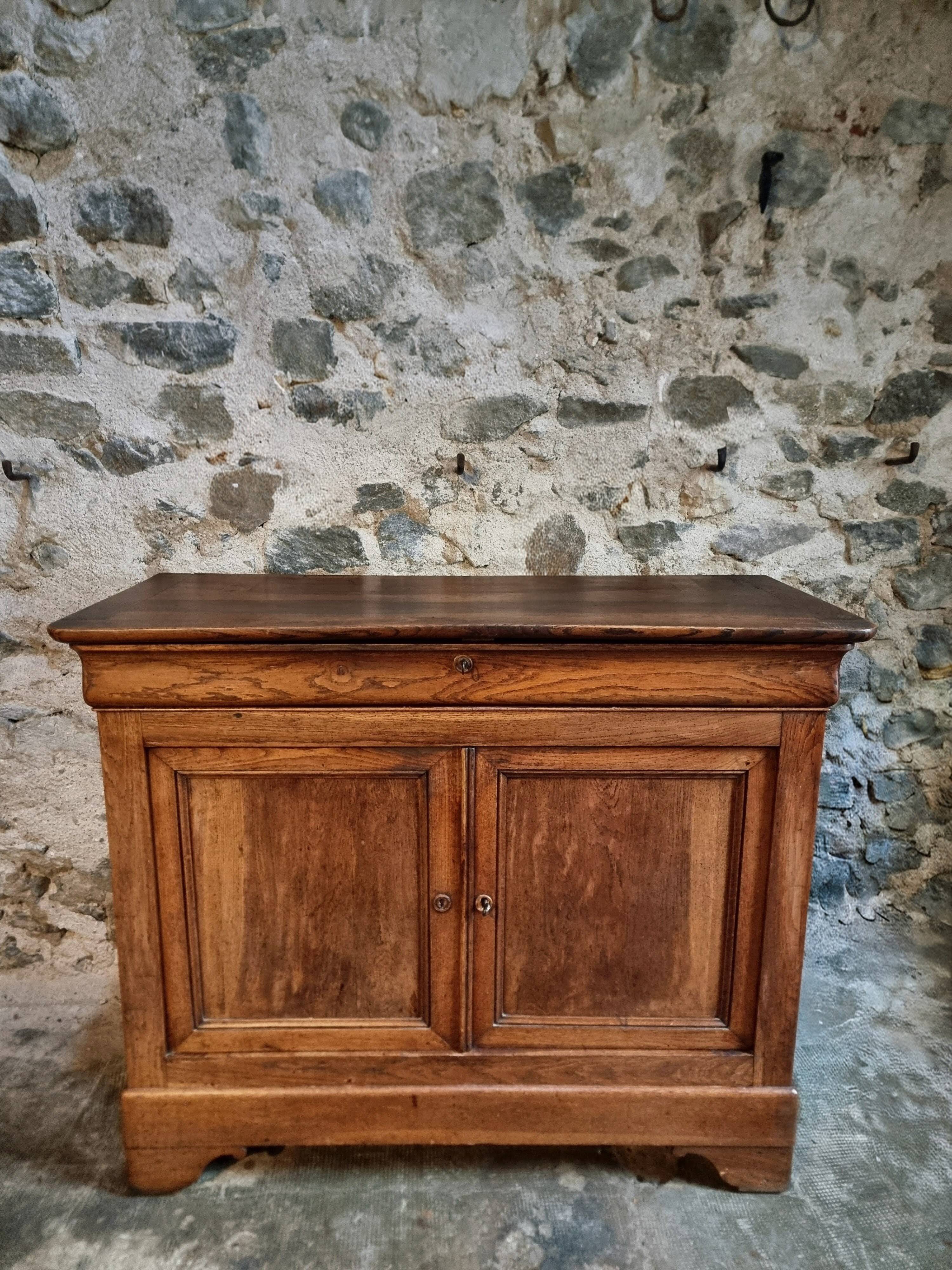 Antique French oak sideboard – 19th century