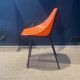 Set of 12 orange Guariche chairs