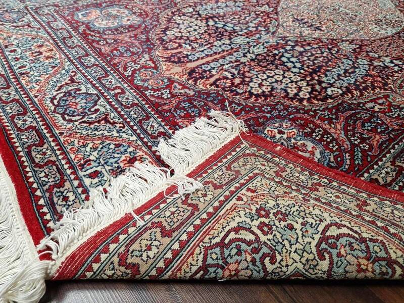 Vintage Tabriz Persian rug – hand-knotted, wool on cotton – after professional cleaning