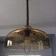Vintage 70s suspension in smoked plexiglass
