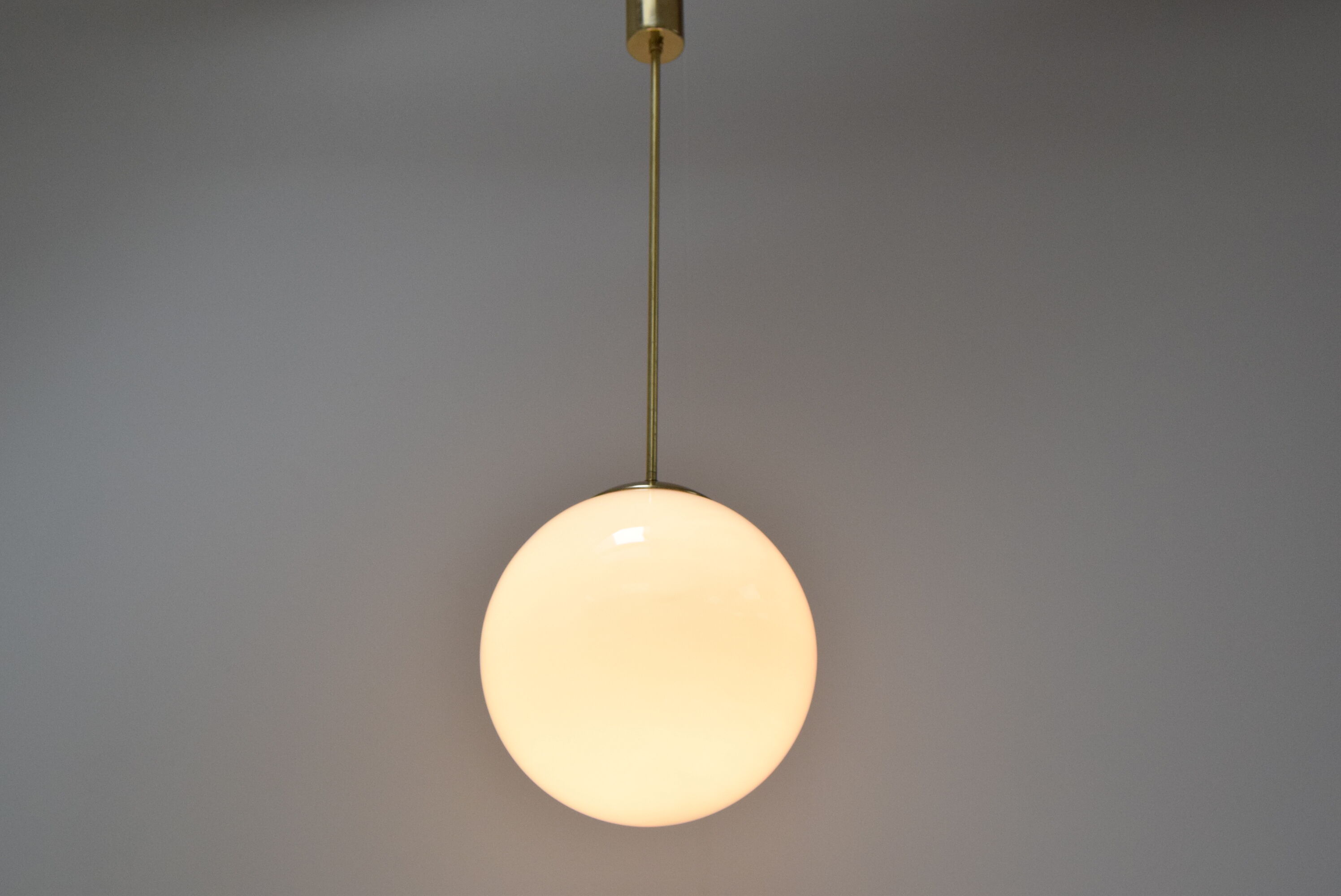 Mid-century Glass Pendant/Kamenicky Senov,1960