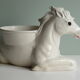 White glazed ceramic pot cover, 1950