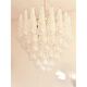 Mid-Century Modern “Conchiglie” Murano Glass Gold Chandelier