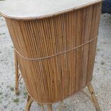 Sixties rattan bar and stool.