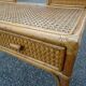 Dressing table in rattan and vintage bamboo year 60/70