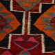 Red & Orange Oriental Kilim Runner Rug, 105x340Cm