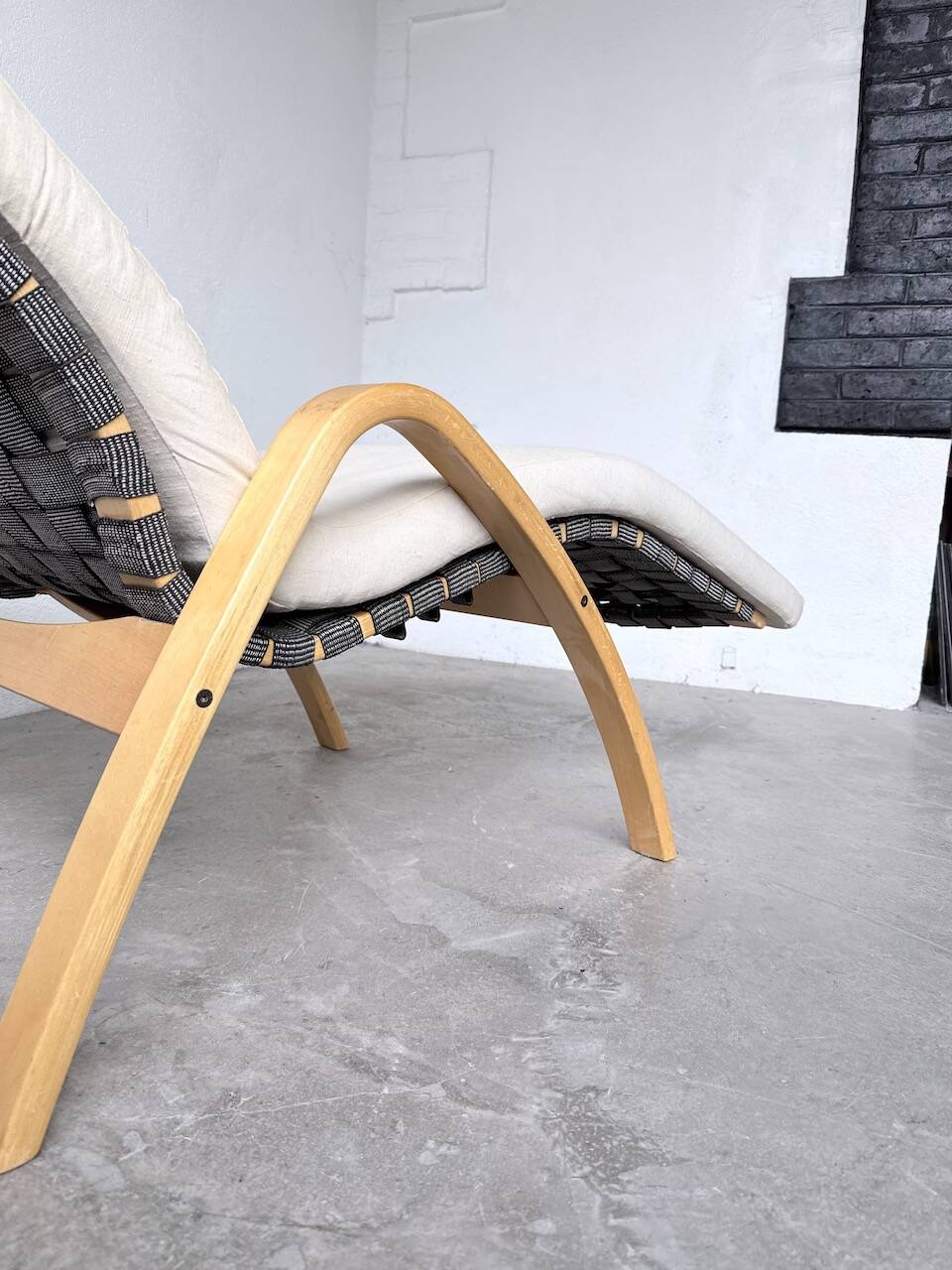 Transat hêtre bois courbé Ikea vintage Kim Samson