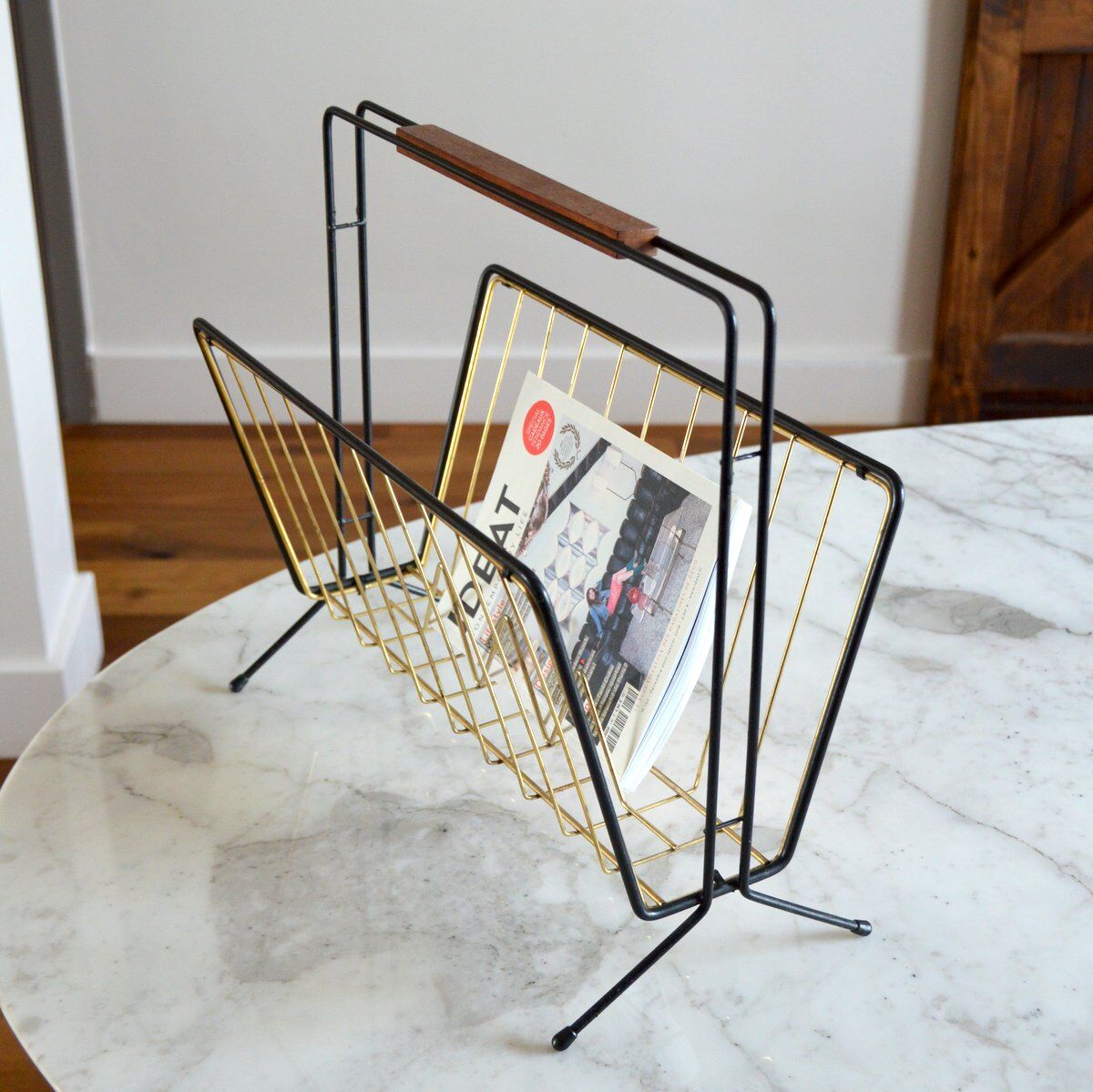 Scandinavian magazine holder 1950s