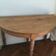 Console ancienne demi lune bois