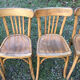 Chaises bistrot vintage