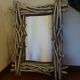 Mirror in gray driftwood frame < 65x84 cm >