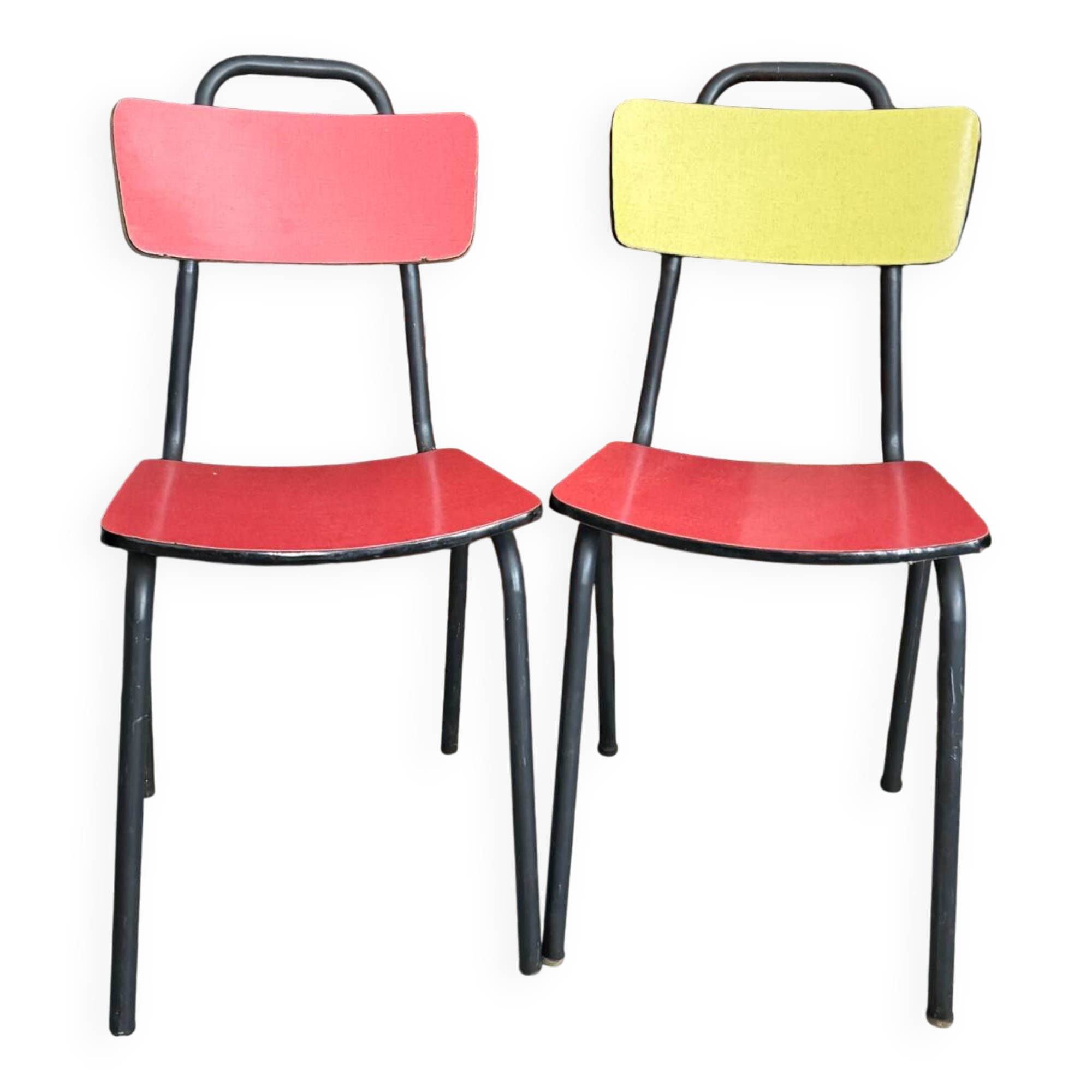 Pair of vintage Formica chairs