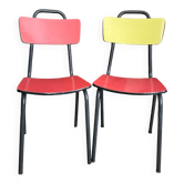 Pair of vintage Formica chairs