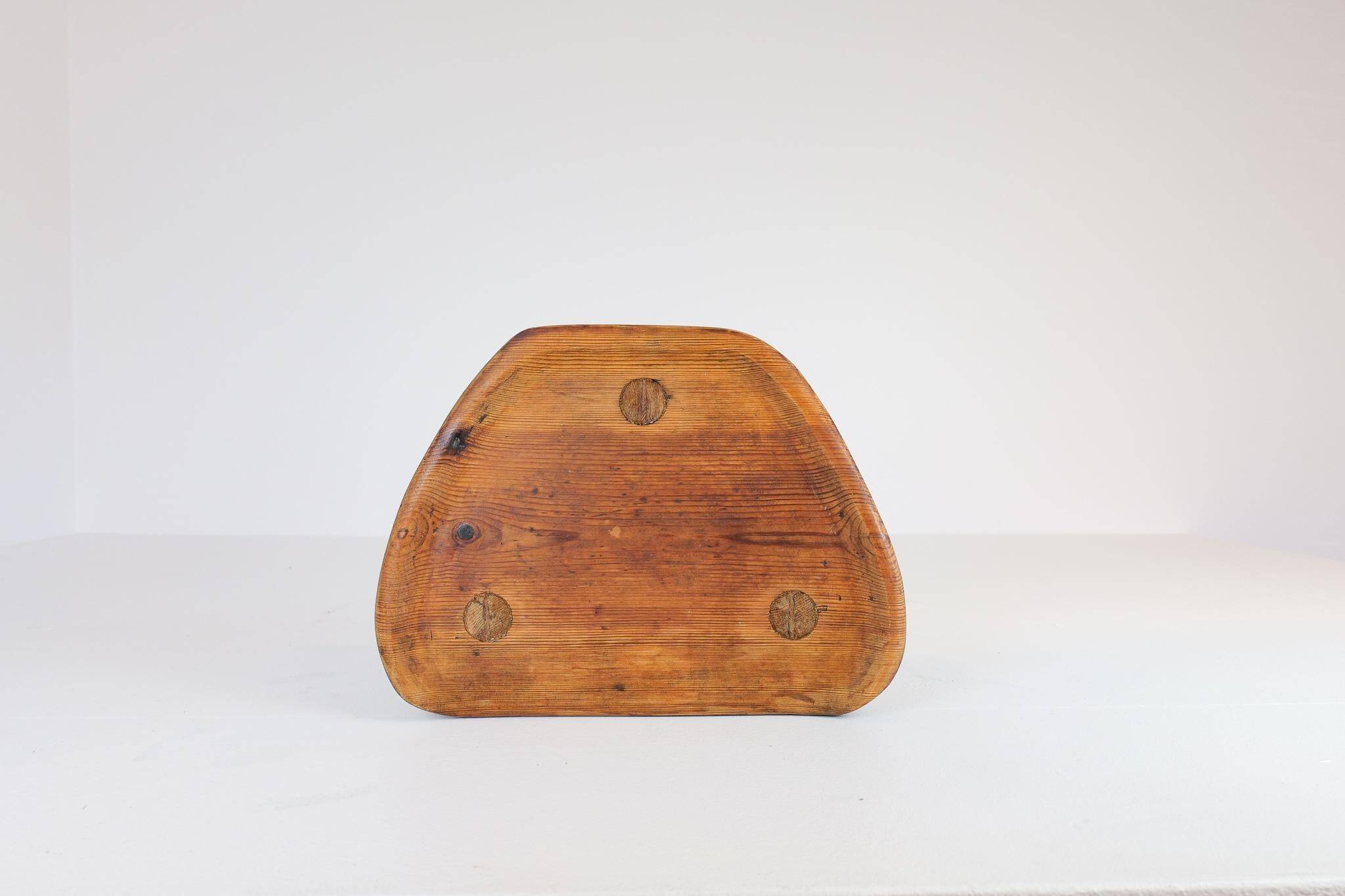 Swedish pine stool, 1960s