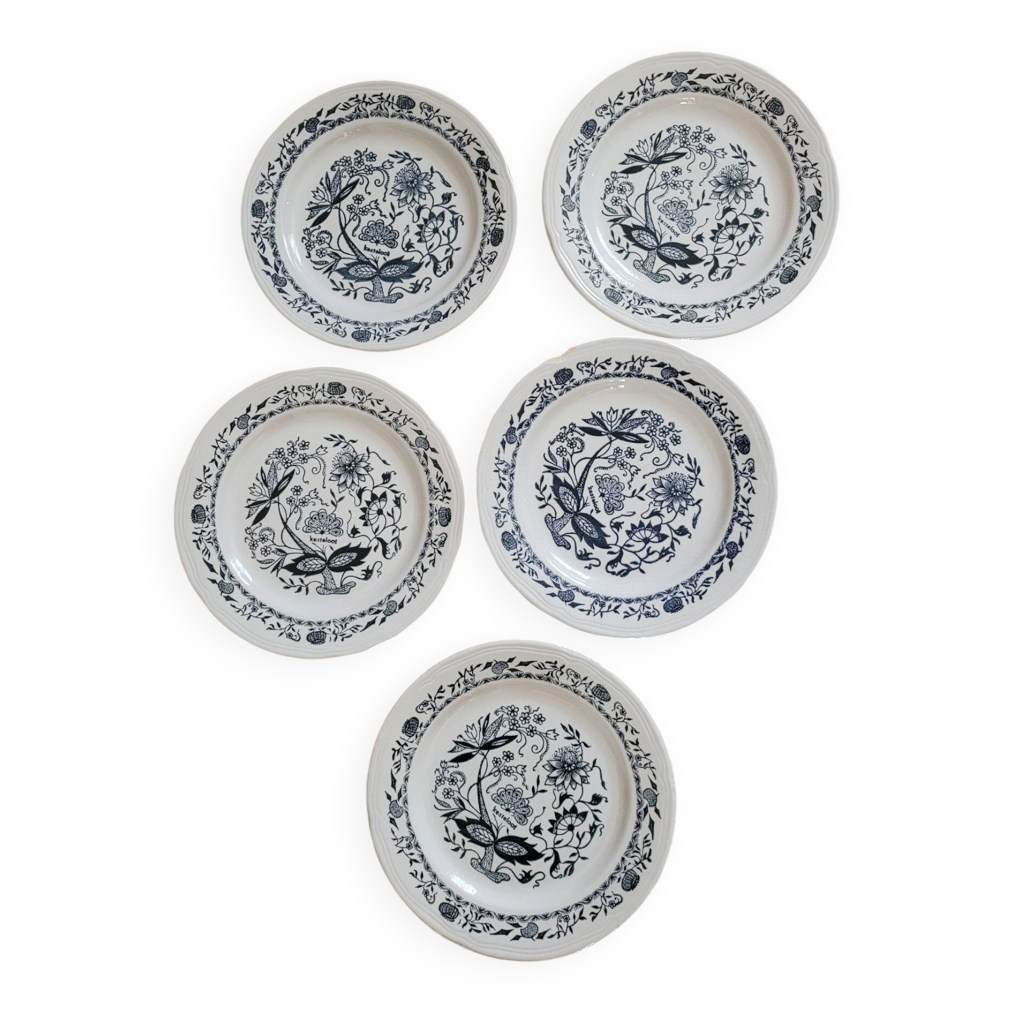 Lot de 5 assiettes à dessert Kesteloot