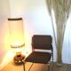 Vintage 60/70s chrome and fabric chair