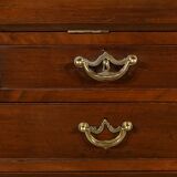 Commode scribanne en acajou massif, époque Géorgienne, Angleterre, XVIIIème s.