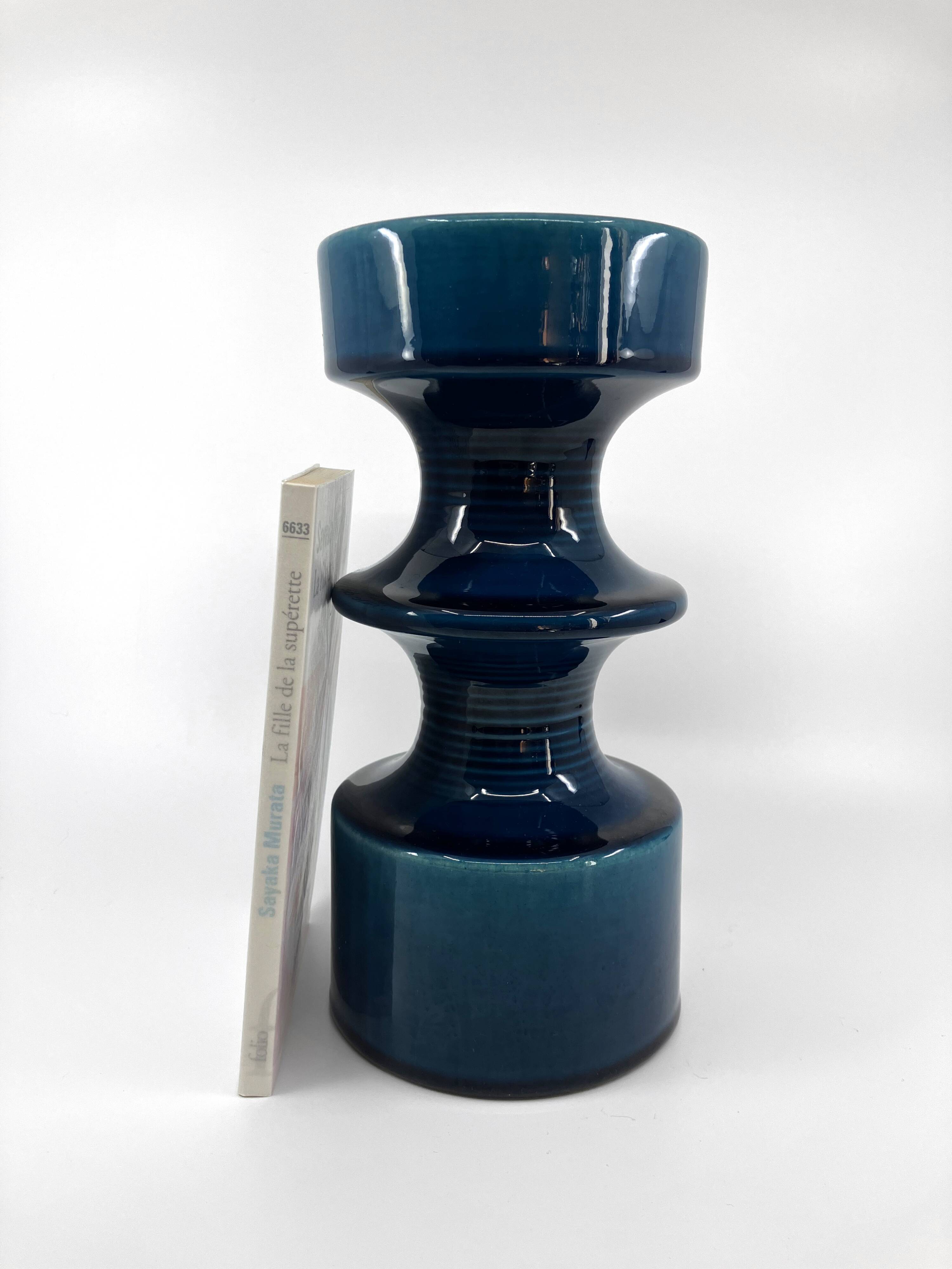 Large Steuler ceramic candle holder • Design Cari Zalloni • Circa 60-70