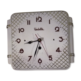 Retro clock featured in porcelain