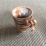 Set of 5 cups in sandstone