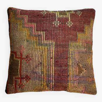 Housse de coussin kilim turc vintage, 55 x 55 cm