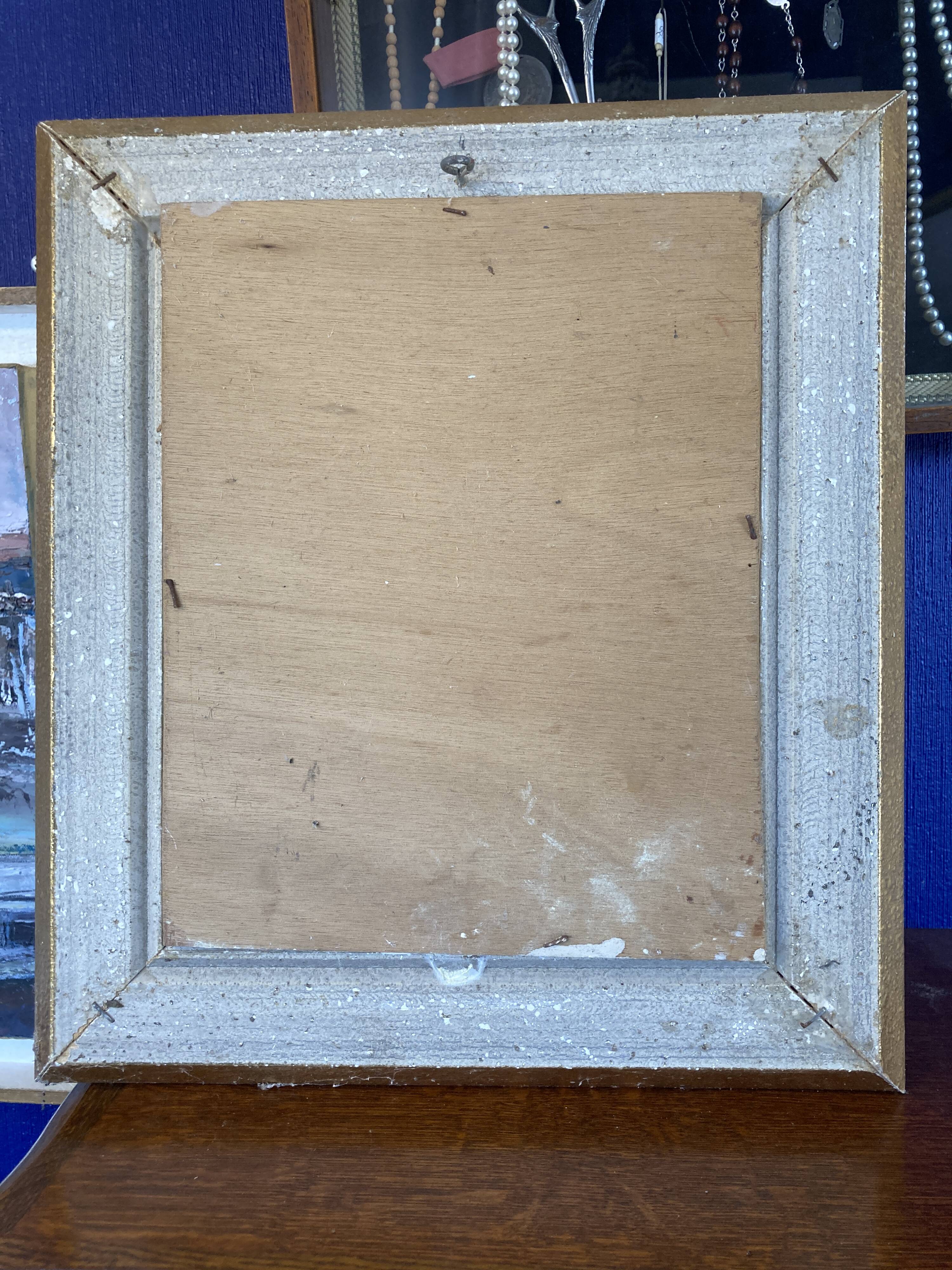 Oil on panel portrait