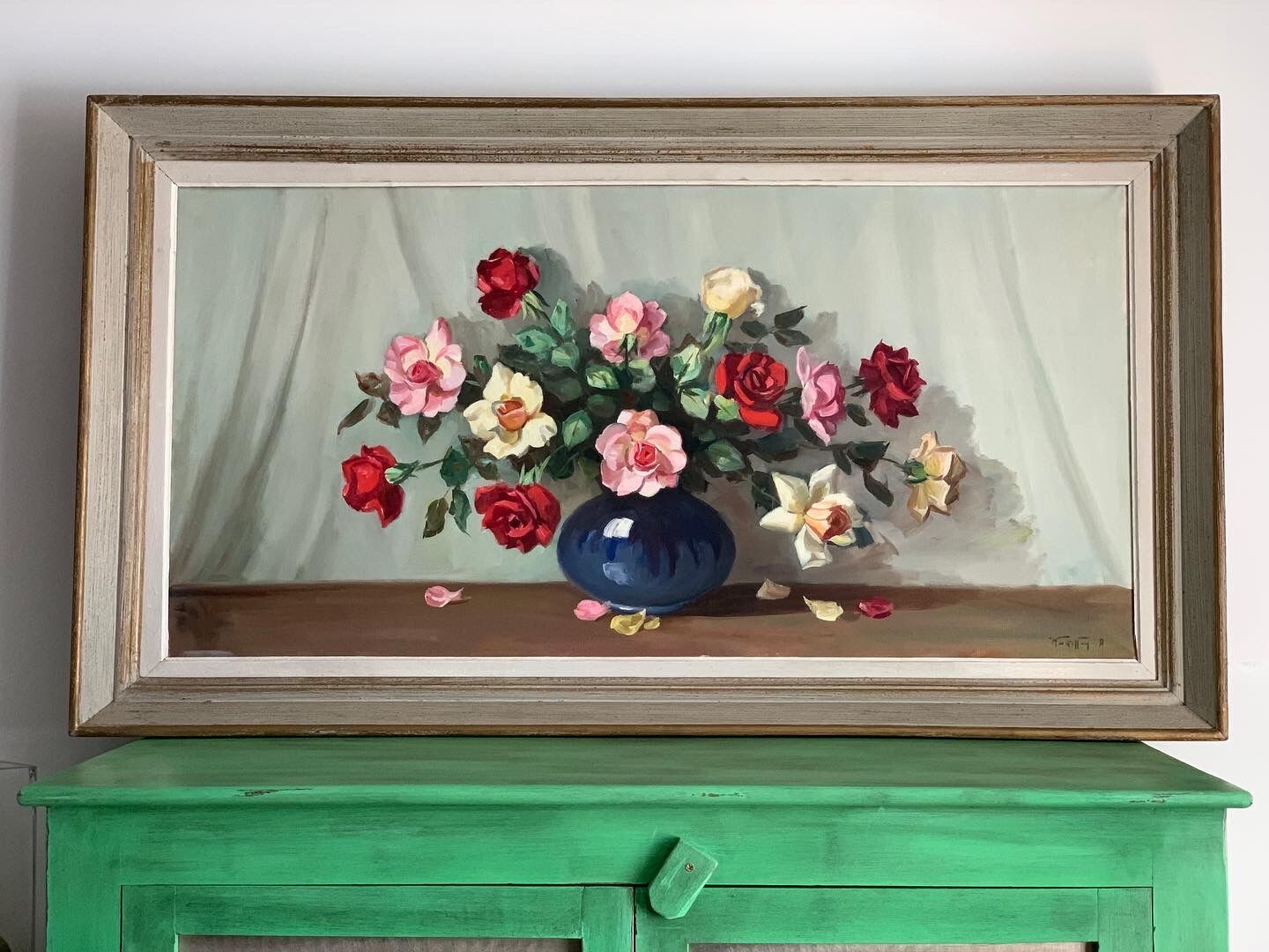Vintage flower painting