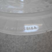 antique Art Deco Maynadier French glass chandelier basin