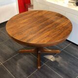 Vintage Scandinavian Baumann style extendable table in Rosewood 1970s