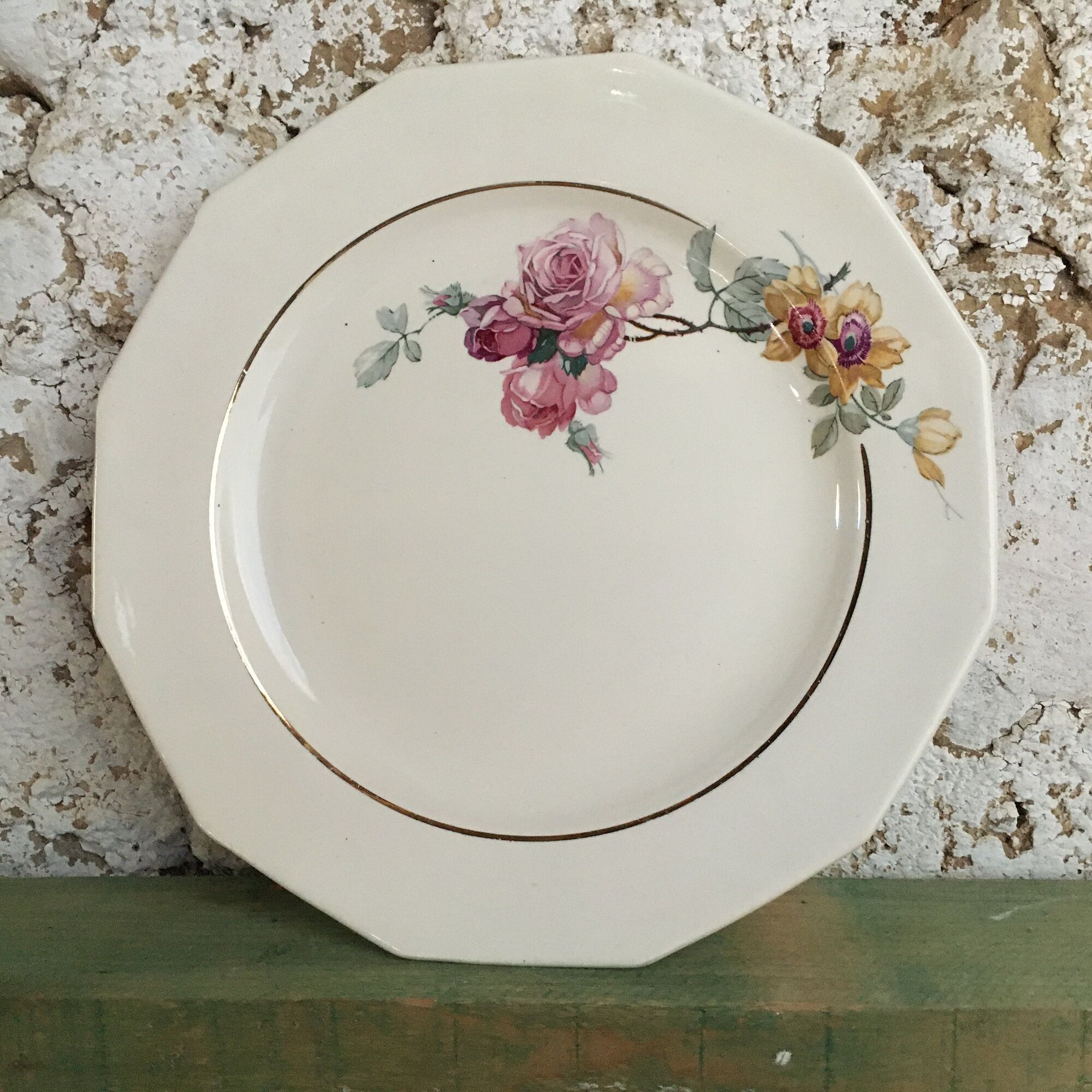 Flat Service Vintage "St-Amant-Sté des Grands Établissements Céramique"