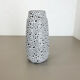 Pottery super white color fat lava multi-color vase scheurich germany wgp, 1970