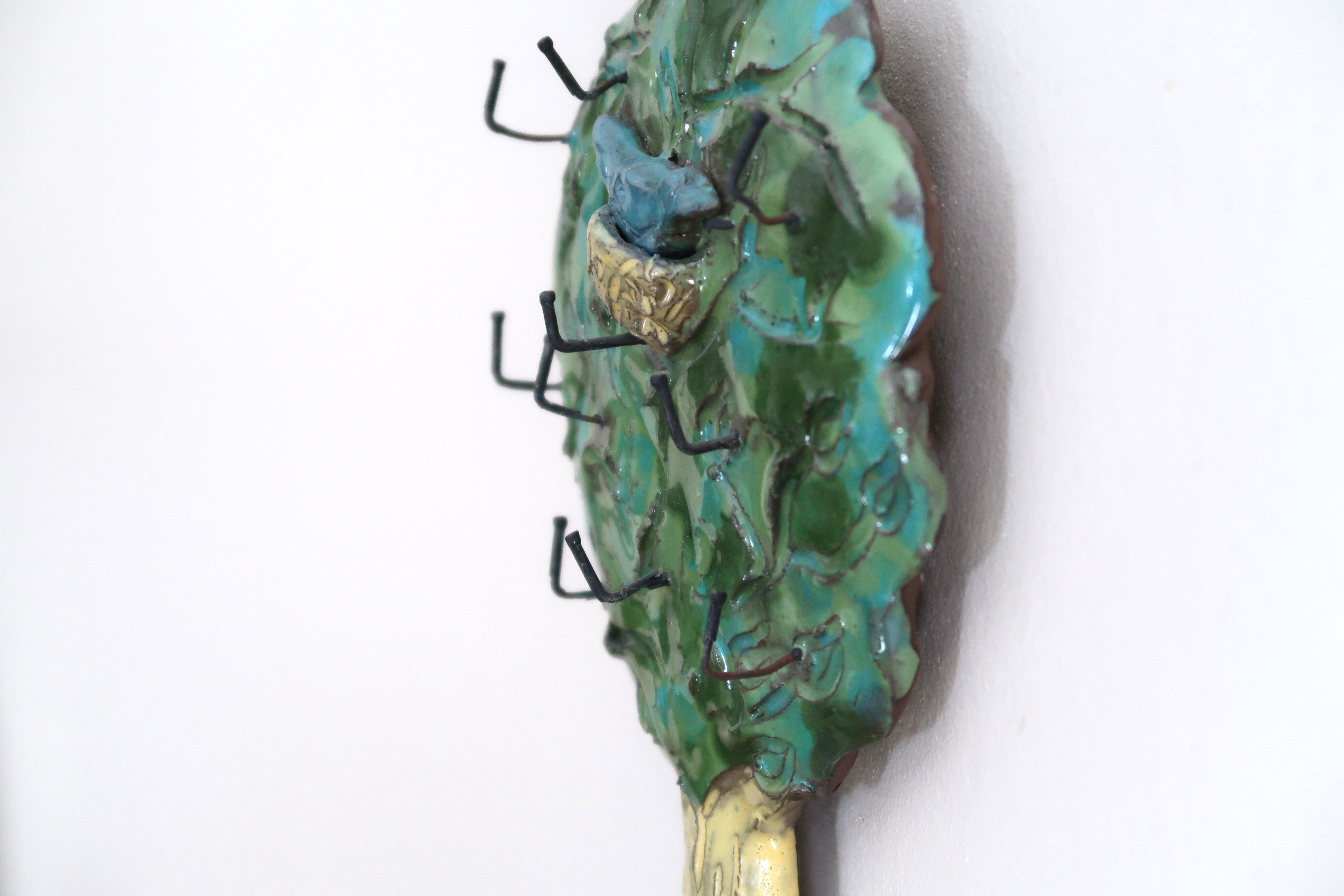 Ceramic wall keys removal "tree", 70s