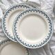 4 flat plates in “Barbeaux” ironstone, Clairefontaine earthenware
