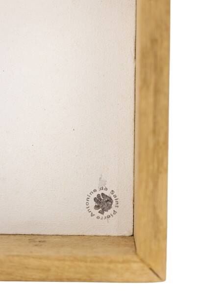 Antonine de Saint Pierre. Eva panel in navy blue lacquered metal. Contemporary.