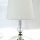 Paire de lampes de table néo-classique cristal d'albret