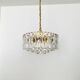 Large Austrian Palazzo Ice Glass Chandelier by J.T. Kalmar