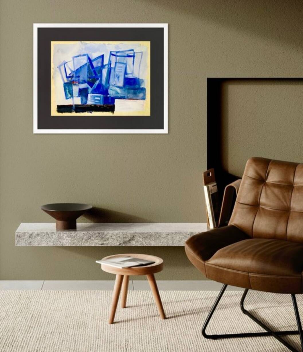 Oil on abstract paper Jean-Marie Planque