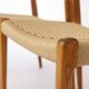Set of 6 Niels Otto Møller Model 71 Dining Chairs, 1960s, Danish Vintage