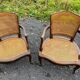 Paire de fauteuils cannés de style Louis XV