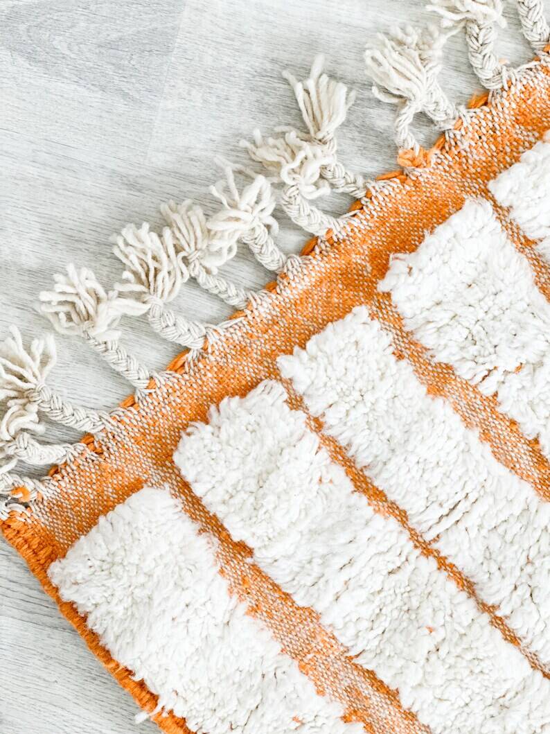 Handmade Moroccan Beni Ourain rug, 150/250cm