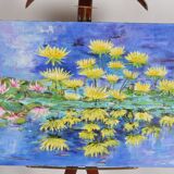 Huile sur toile nénuphars