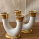 Ceramic candlesticks, Lucien Brisdoux (1878-1963)