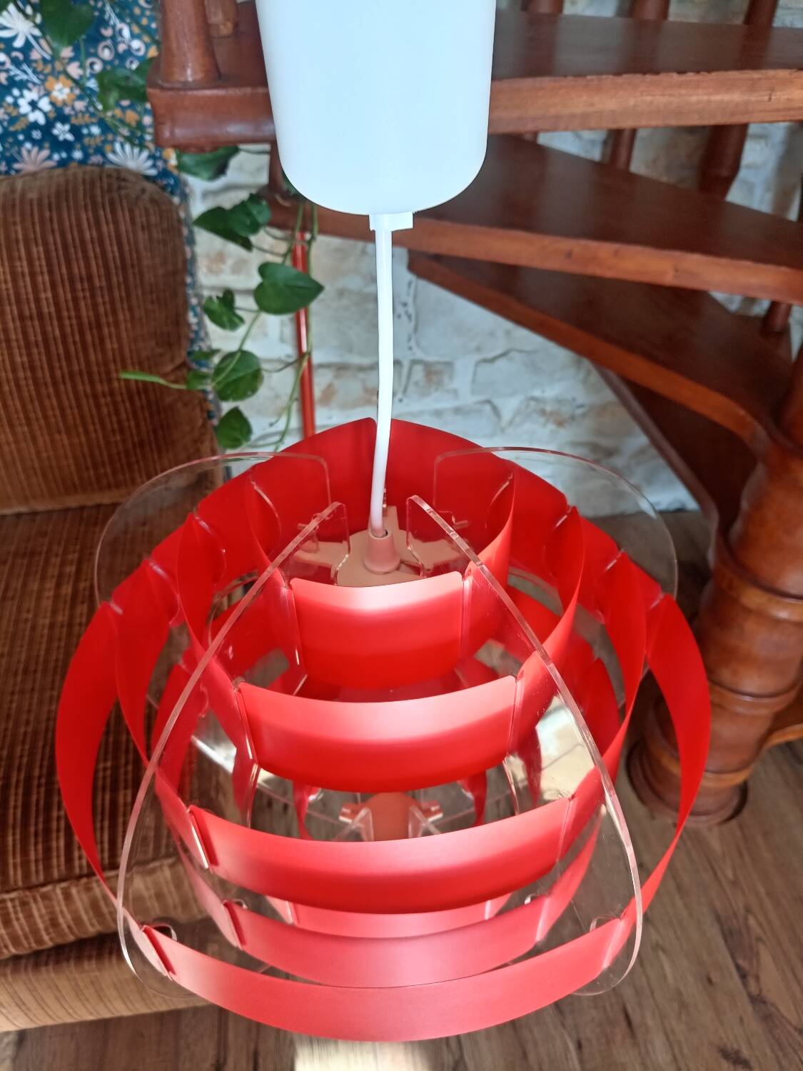 Vintage pendant light "Strips" Jacobsen