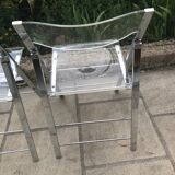 Vintage plexiglass folding chairs