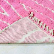 Tapis berbere de atlas fait main rose