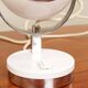 Lampe de bureau design moderne du milieu du siècle blanc chrome