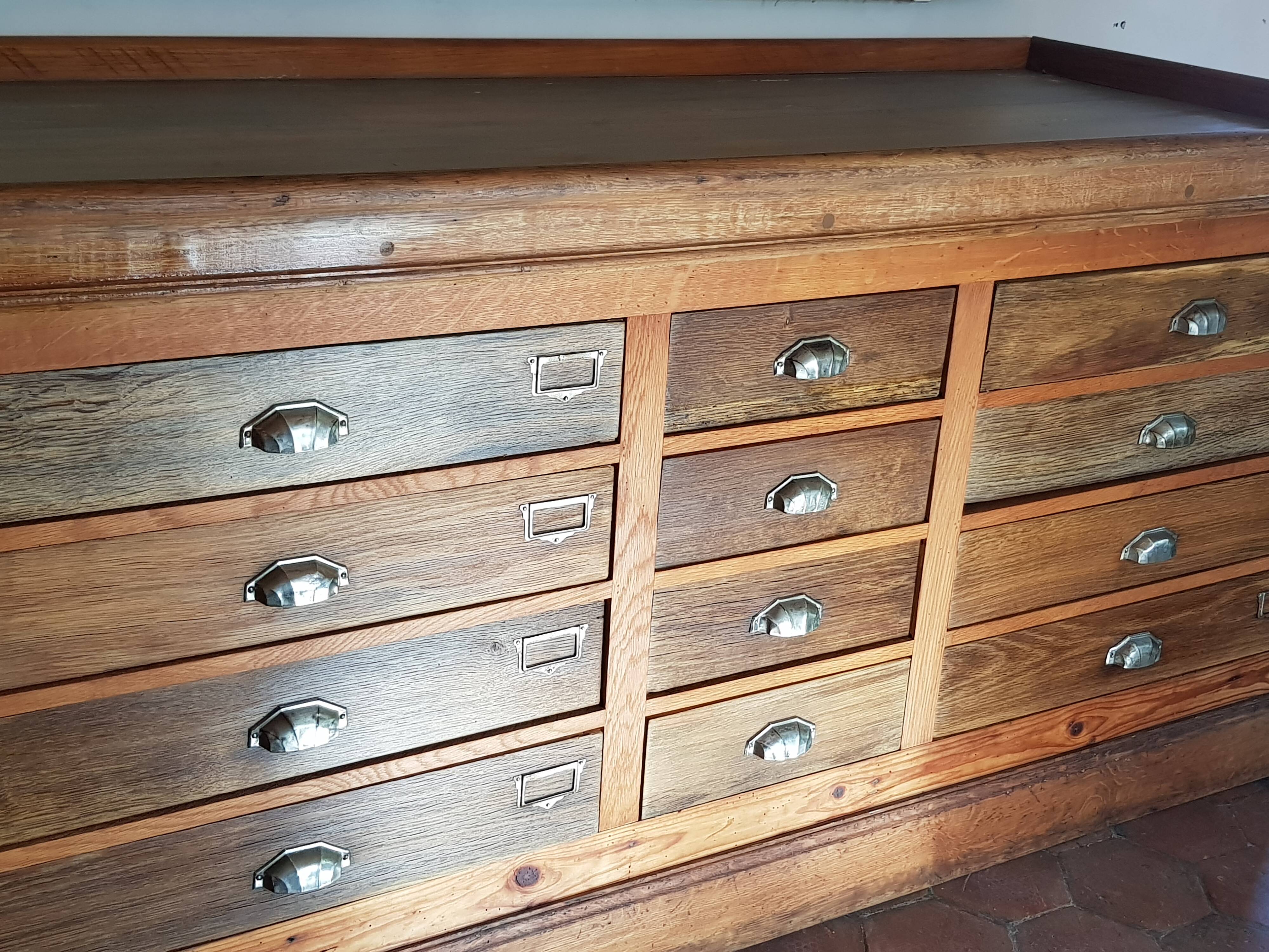 Furniture of trade with drawers