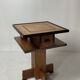 Dutch art deco Amsterdam school oak and coromandel side table, 1930s