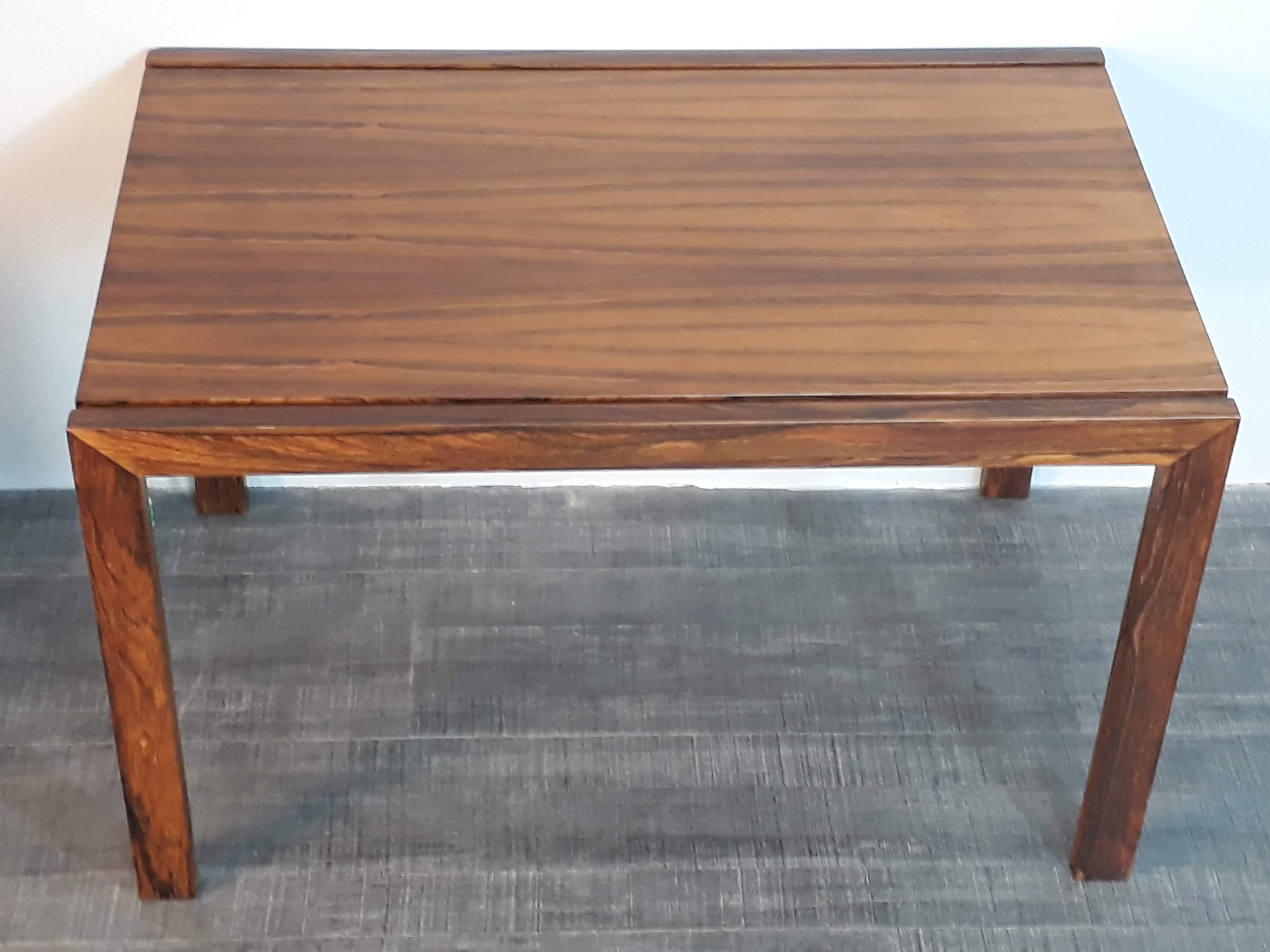 Table d'appoint en palissandre vintage scandinave 1960s
