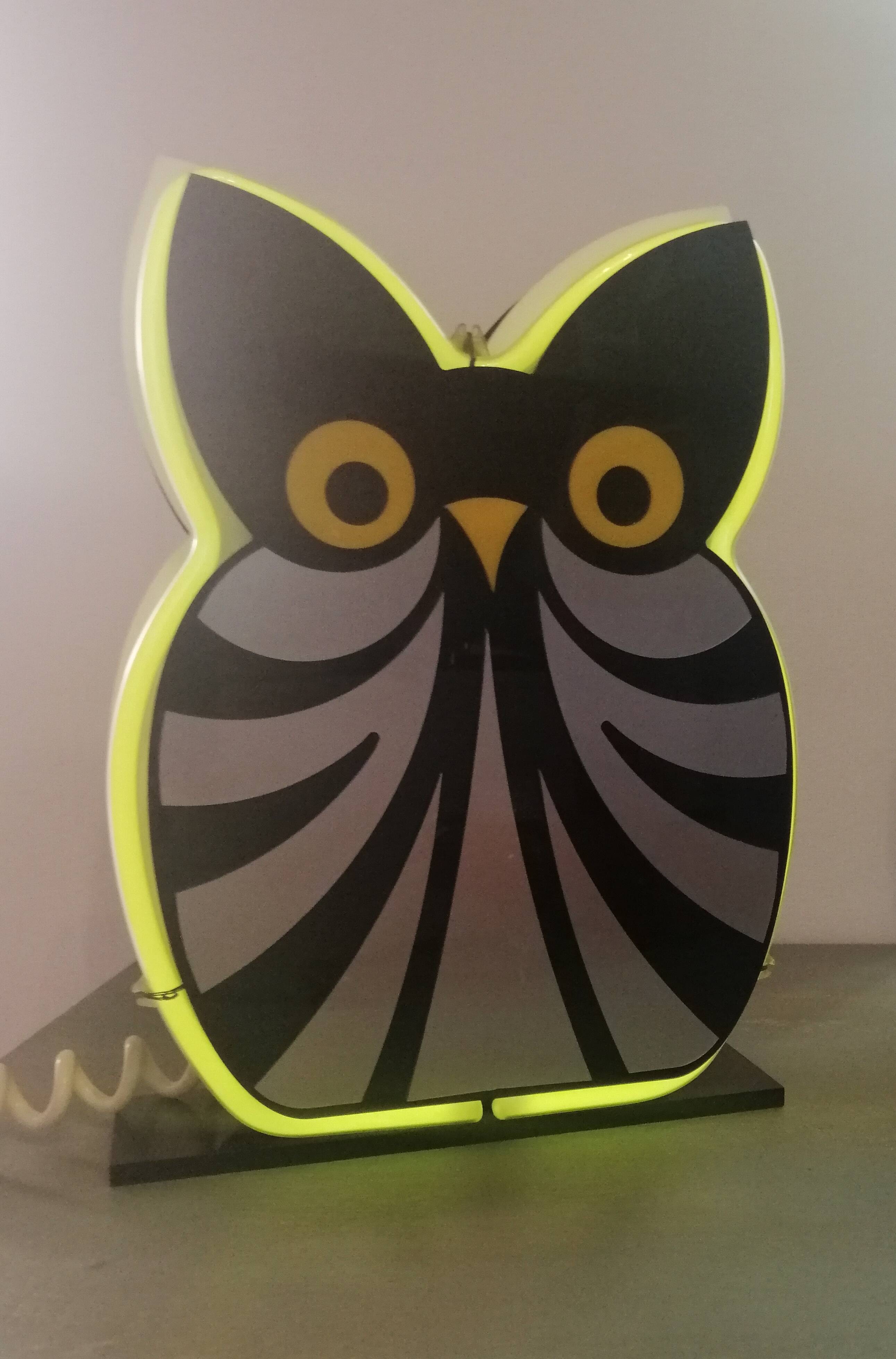 Vintage lamp neon plexiglas